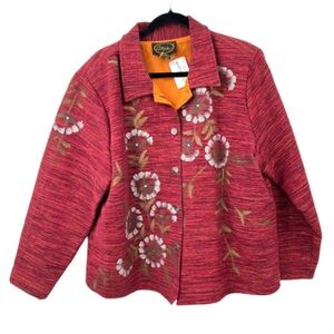 Alrx ken Red Floral Jacket